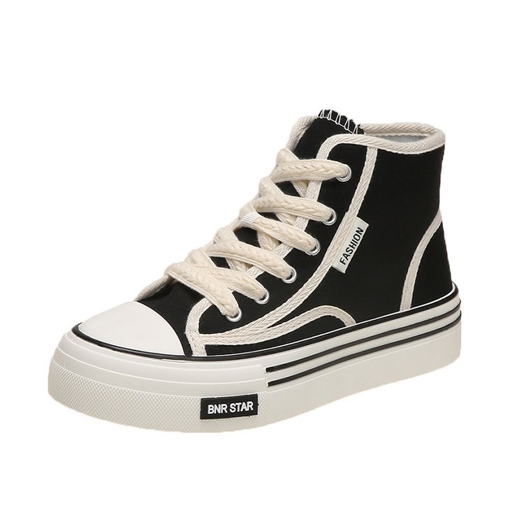 2022 spring, summer, autumn and winter foreign trade new women's shoes women's board shoes student shoes canvas shoes middle round head lace