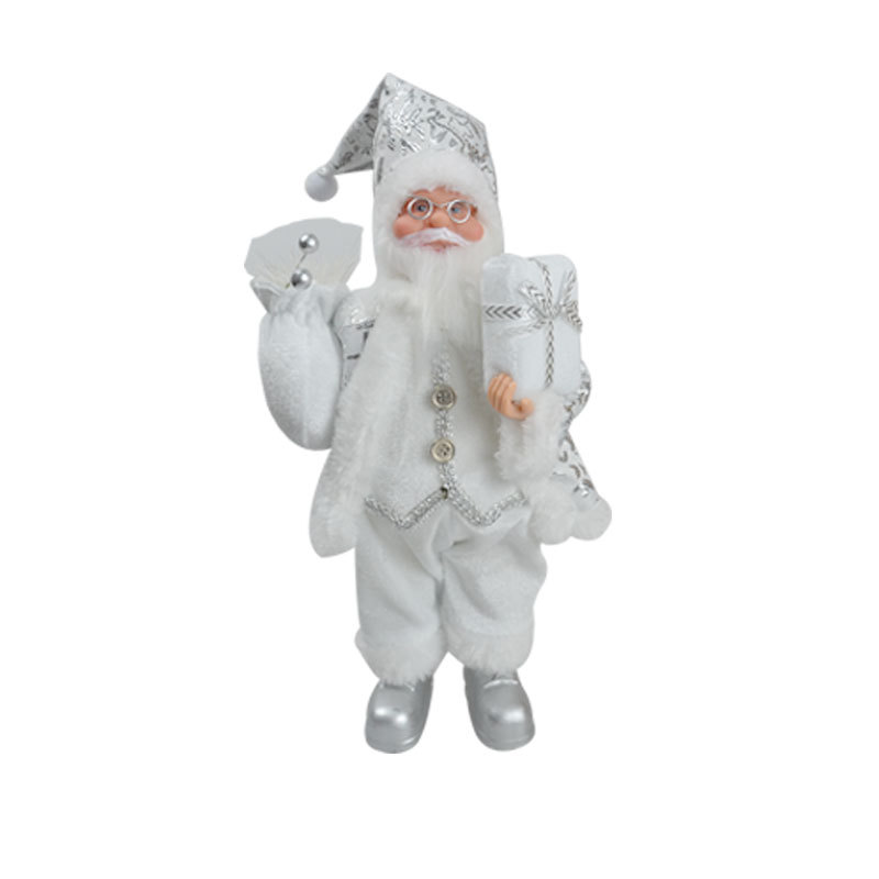 Cross-border new Christmas decoration Christmas resin elderly ornaments standing sitting Santa resin Christmas decoration_voghion.com
