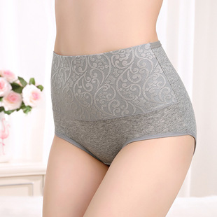 Wholesale explosions high waist ladies underwear ladies sexy underwear jacquard briefs postpartum belly hip panties