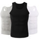 Vest men's cotton bottoming men's loose cotton sports hurdle fitness summer casual inner sleeveless T-shirt