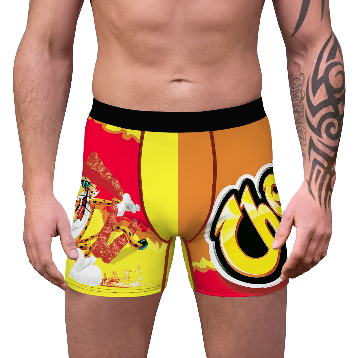 2023 cross-border snacks digital printing boxers comfortable breathable boxer shorts wholesale New Fashion men's underwear