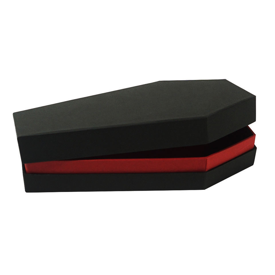Mini Halloween Cardboard Coffin Shape High Quality Packaging Gift Shipping Snack Box with Lid Gift Box