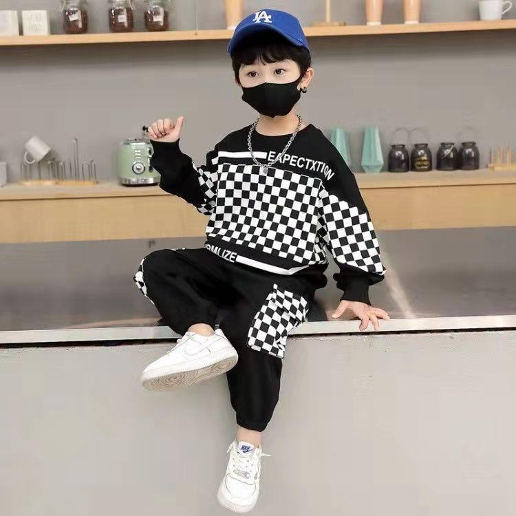 Children's Wear Boys' Spring Wear 2023 New Suit Western Style Mid-Year Children's Spring and Autumn Fashionable Clothes Children's Handsome Trendy Cool