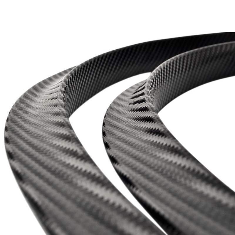 Car modification carbon fiber pattern wheel eyebrow paste soft rubber 3D three-dimensional widening mud shield decoration paste body anti-collision trim Universal
