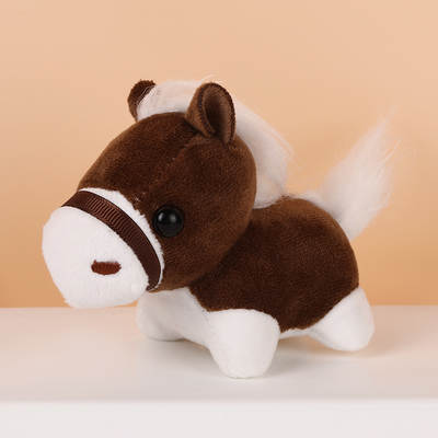 Cartoon Pose Long Hair Pony Plush Doll Small Pendant Multicolor Backpack Keychain Accessories Cute Doll Hanging Ornaments