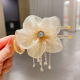Champagne flower tassel ball head grip clip