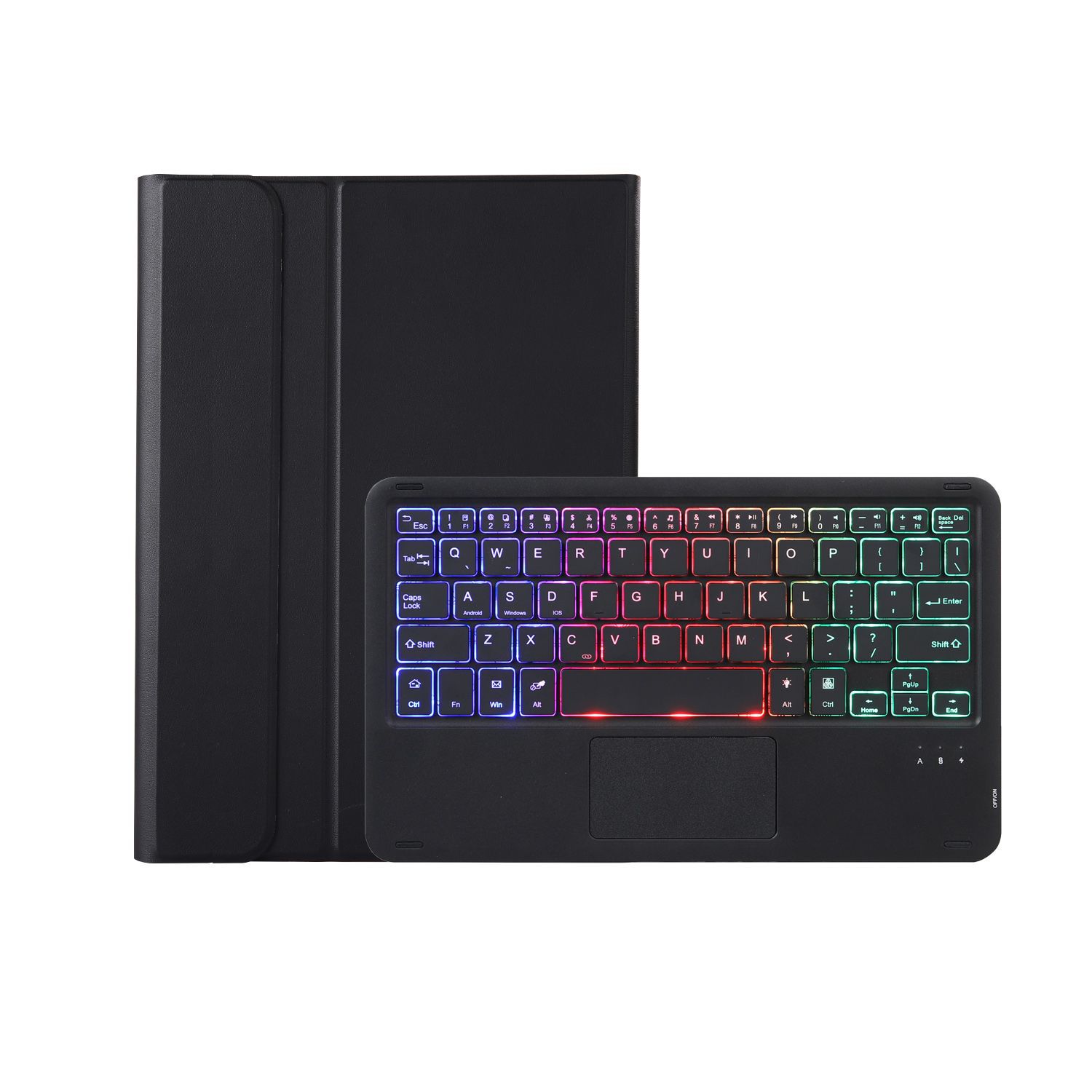 Suitable for Xiaomi 6 tablet protective case 5pro Bluetooth keyboard leather case Red Mi pad10.6 wonderful touch colorful backlight