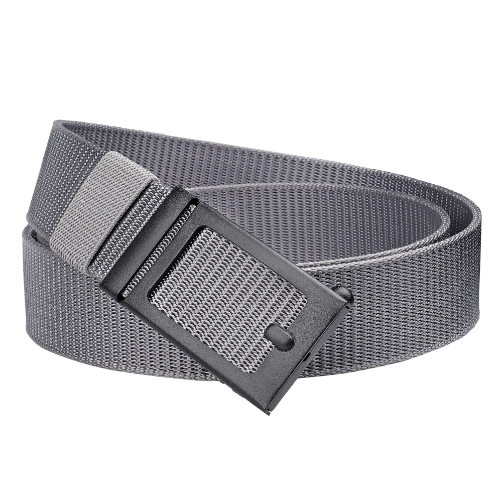 New Toothless Automatic Buckle Belt Men's Nylon Braided Belt Outdoor Casual Breathable Belt All-match Belt