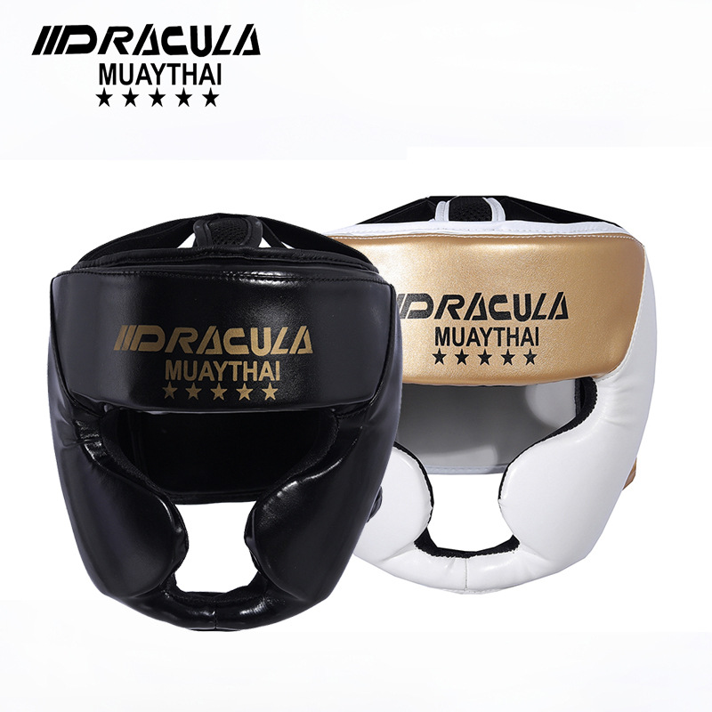 DRACULA boxing helmet full protection thickened adult children Sanda head protection fighting taekwondo protective gear