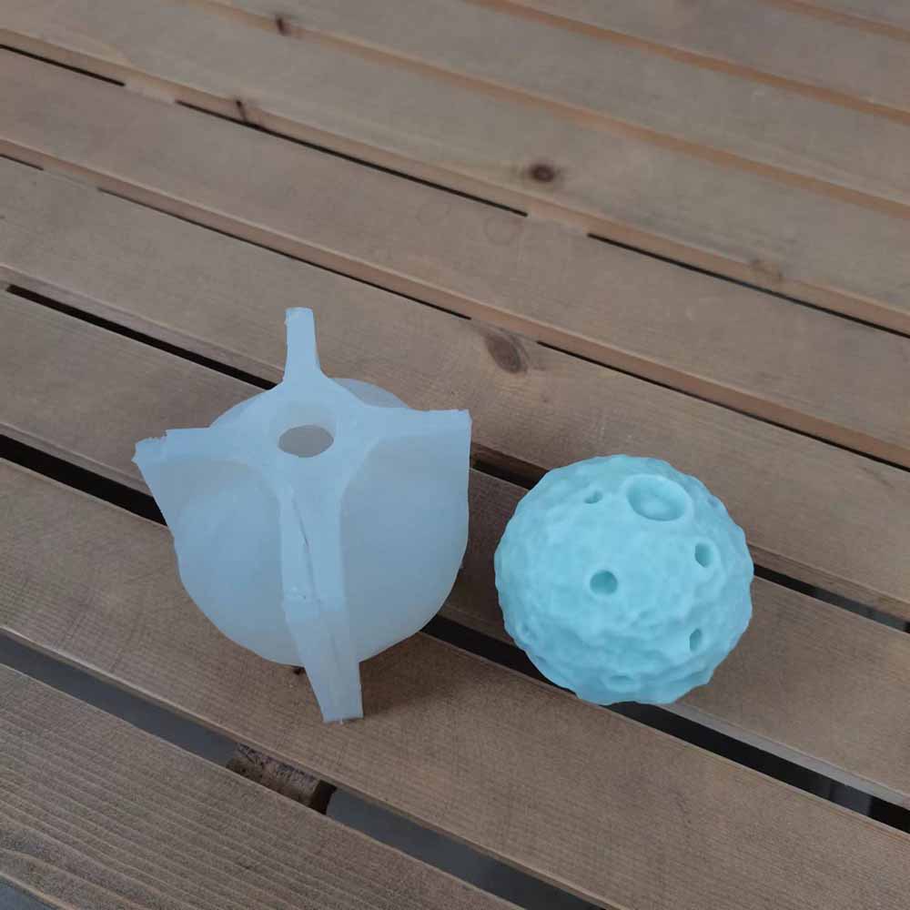 3D地球月球形状硅胶蜡烛模具 滴胶石膏硅胶模 BK8134 BK8228