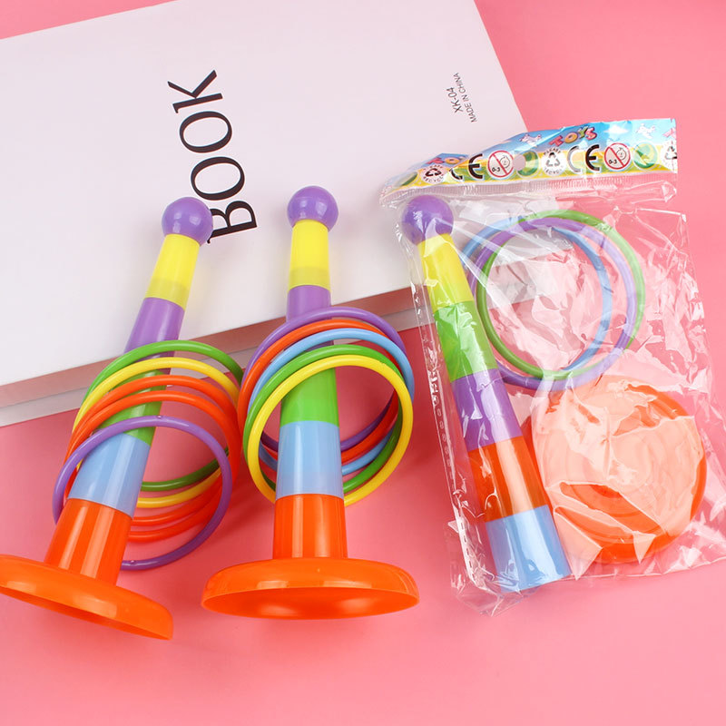 Creative jengle ring cartoon small size parent-child throwing ring stall hot sale New decompression play wholesale tools