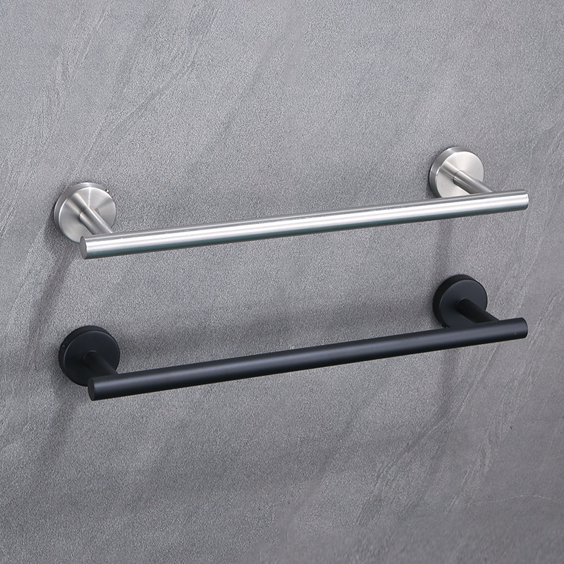 Cross-border Direct Supply Punch-free Towel Rack Bath Towel Rack Bathroom Small Size Slipper Rack Single-pole Towel Rack
