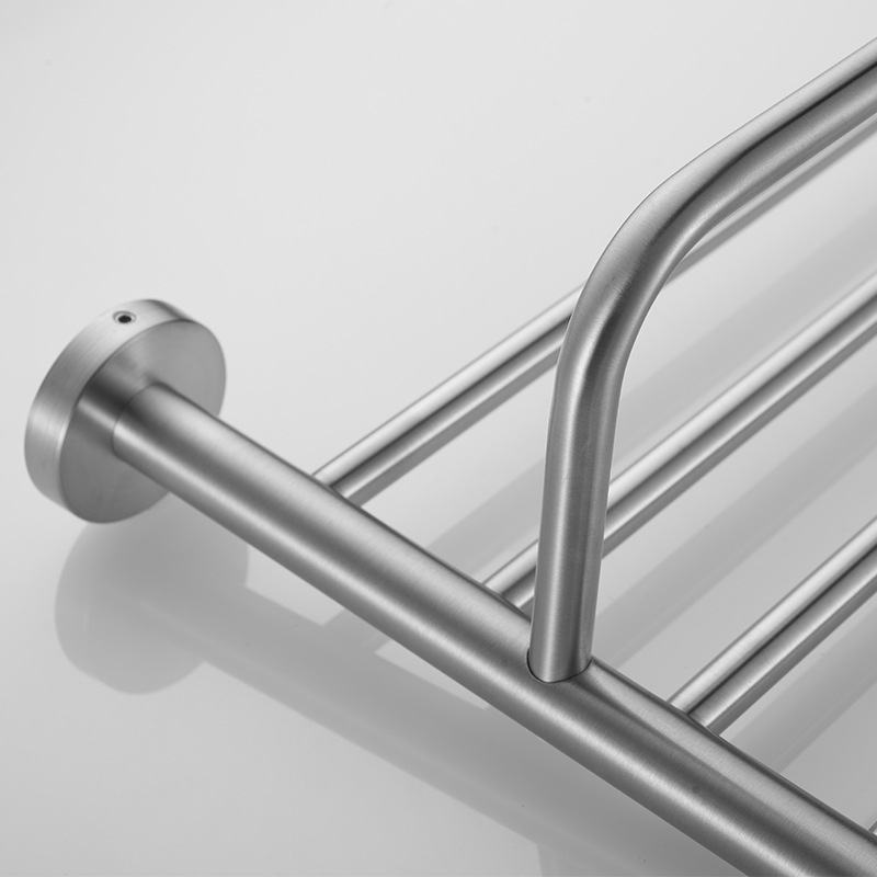 Towel Rack 304 Stainless Steel Bathroom Towel Rack Wall-mounted Bathroom Rack Toilet Towel Bar Storage