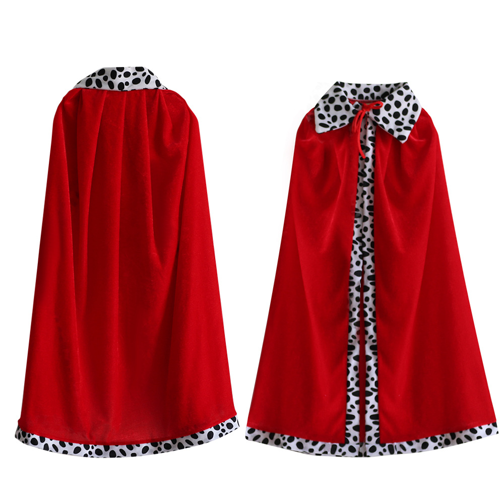 Halloween King Cloak Children Adult Masquerade Parent-child Game Costume Shawl Christmas Cloak Cape