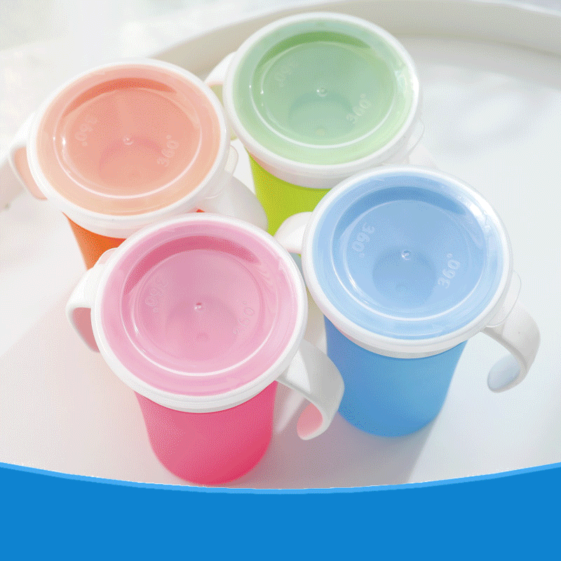 Y wholesale drinking cup 360 degree baby children drink water leak-proof cup light fall-resistant removable and washable cup food grade