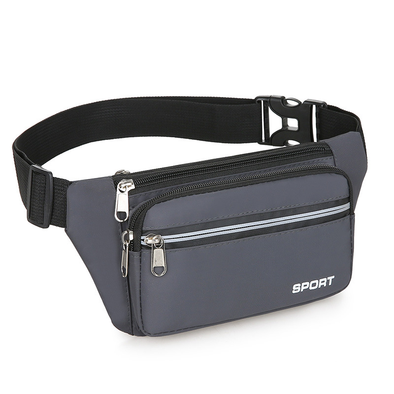 New men's and women's waist bag multi-functional mobile phone bag waterproof wear-resistant cash register bag multi-pocket waist bag wholesale