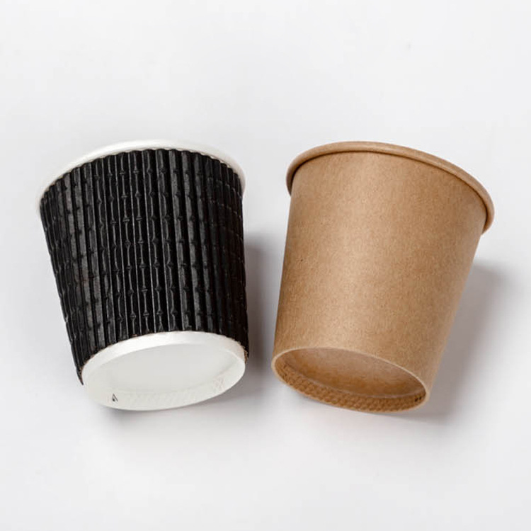 Trumpet flower 60-300ml one-time paper cup tasting small cup tea tasting cup kraft paper cup thickened vertical grain cup