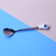 15cm white palm black meat pad soup spoon