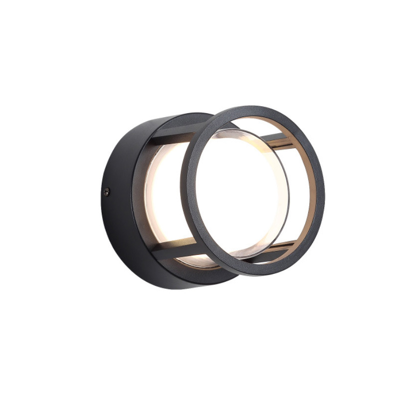 Simple modern outdoor waterproof wall lamp Garden Villa wall round lamp Hall bedroom stair aisle square lamp