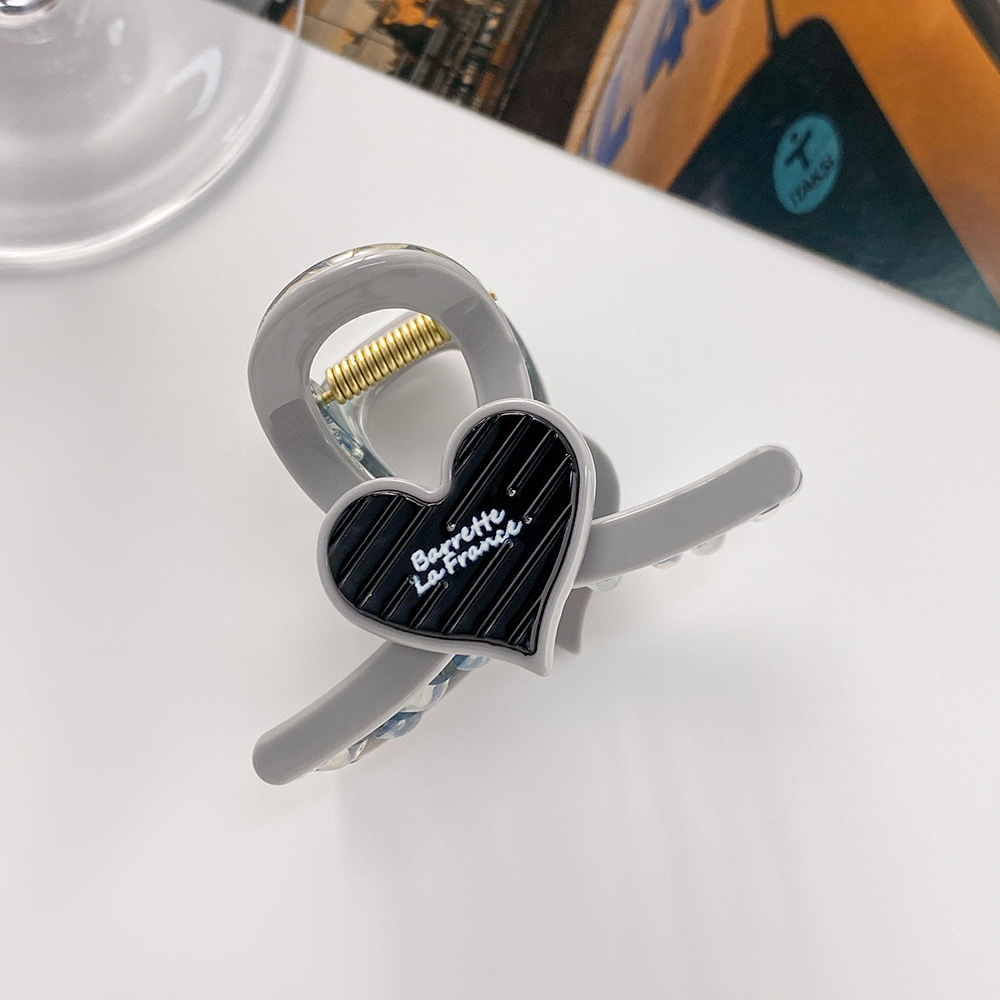 Neue liebe haar clip halb haar krawatte mode haarnadel kinder haar zubehör außenhandel heißer verkauf kopfschmuck kleine größe shark clip 7cm_voghion.com