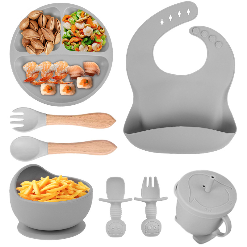 Smoke gray eight-piece set