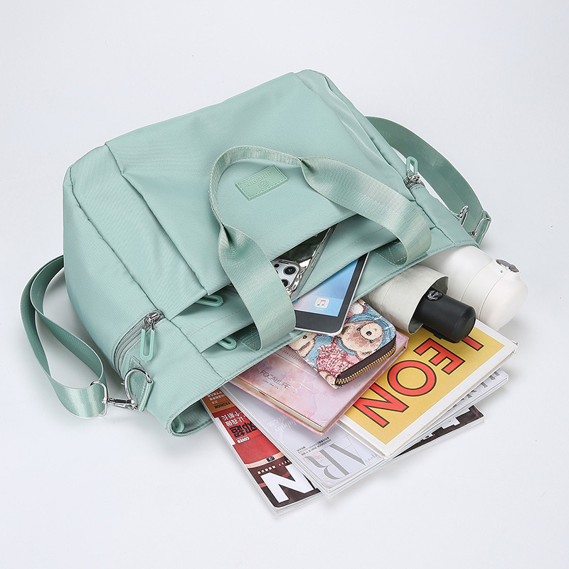 All-match shoulder handbag large bag women's new Korean style nylon cloth large capacity simple tote shopping bag