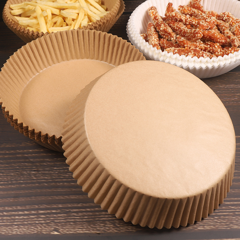 Factory wholesale air fryer special paper oil-proof paper oil-absorbing tray paper holder round oven high temperature baking paper