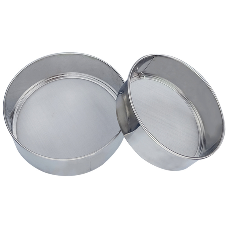 Factory direct stainless steel flour sieve round surface Luo filter 40 mesh filter mesh leakage corn sieve kitchen baking