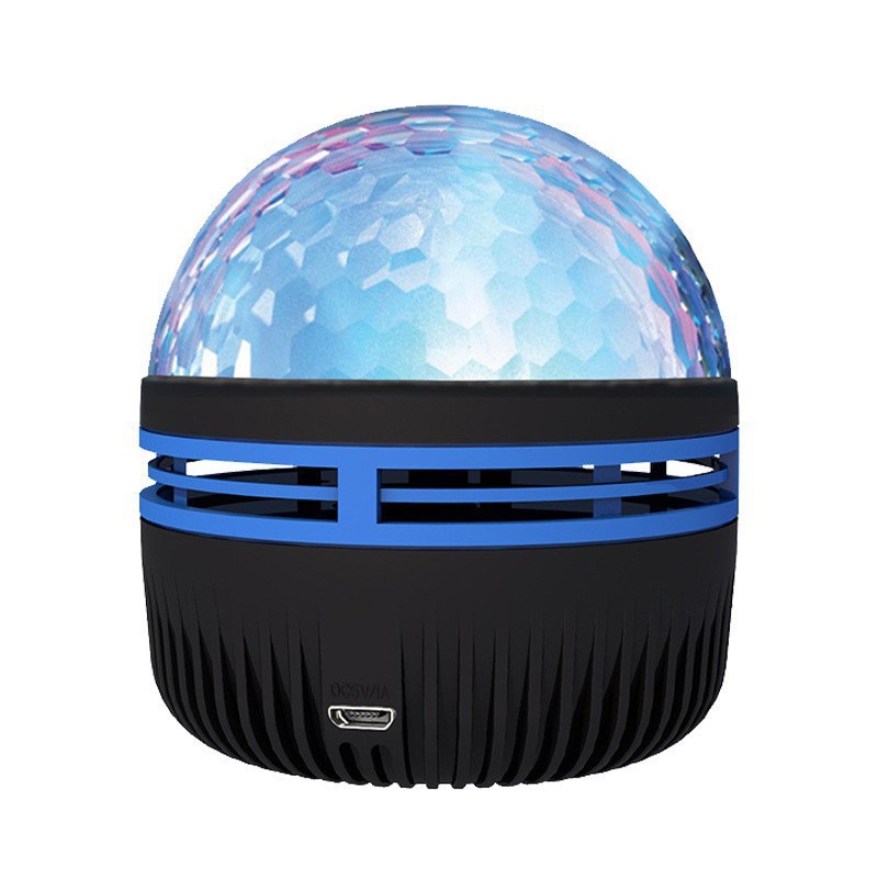 Cross-border aurora night light crystal starry sky decorative light plug-in self-walking magic ball atmosphere light remote control water ripple projection lamp