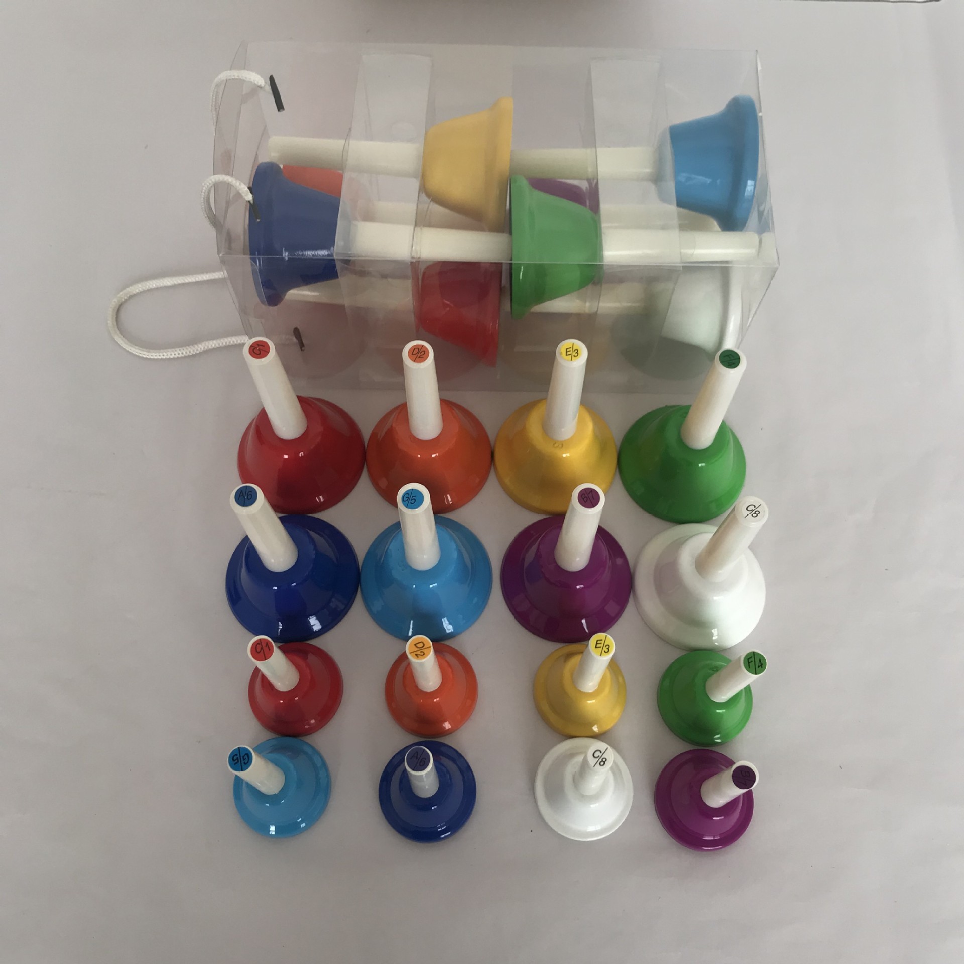 Orff children's percussion instrument 8-tone color clock melody clock rainbow clock eight-tone class Bell