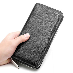 Cross-border new Japan Amazon leather long women's wallet men's leather clutch bag a generation of hair