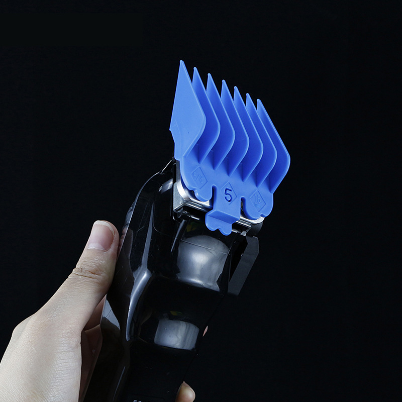 Foreign trade color limit comb 10 pieces set hair cutting gradient oil head electric push caliper tool hair positioning comb