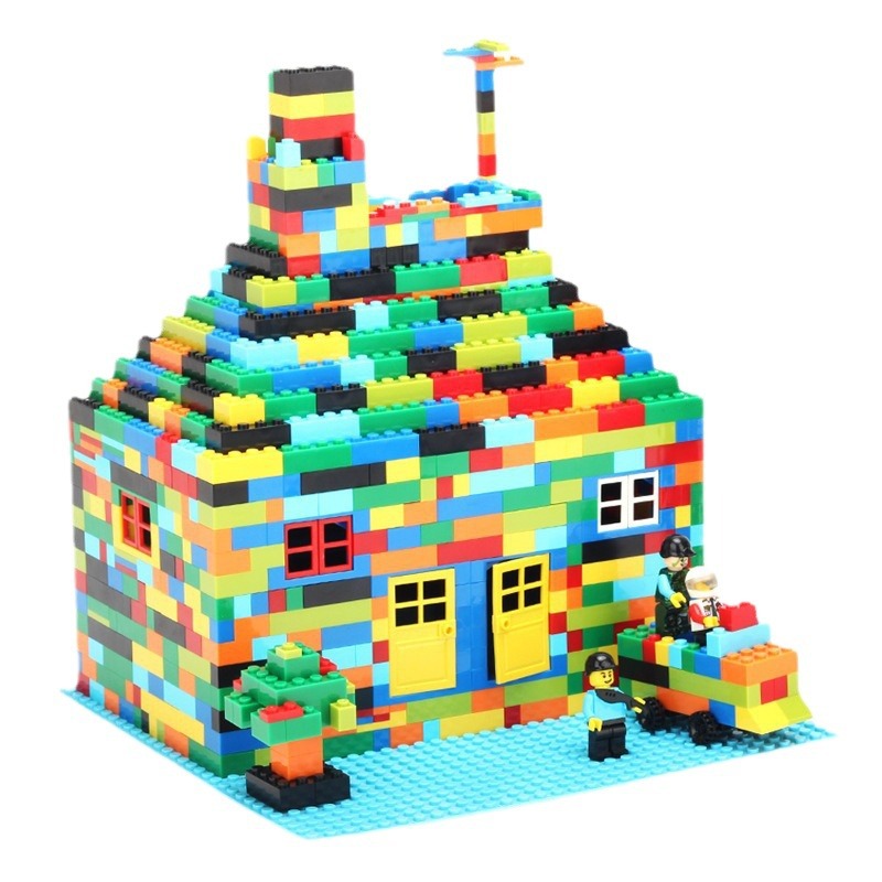 Cross-border Australian building blocks 1000 small particles compatible with Lego assembled jigsaw puzzle scene children's building blocks toy boxed