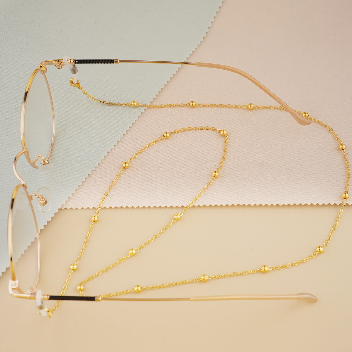 Glasses Chain Metal Bead Glasses Chain Sunglasses Sunglasses Sunglasses Hanging Chain Glasses Rope Color Retain Plating