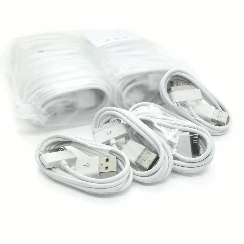 Applicable to Apple 4s mobile phone data cable iphone4 power charging cable 1 m old-fashioned 4 Generation 6-pin data cable