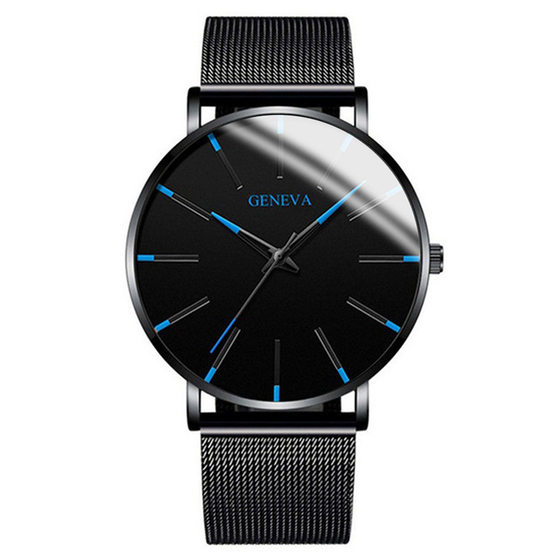 fashion blue needle men's watch men's watch quartz watch