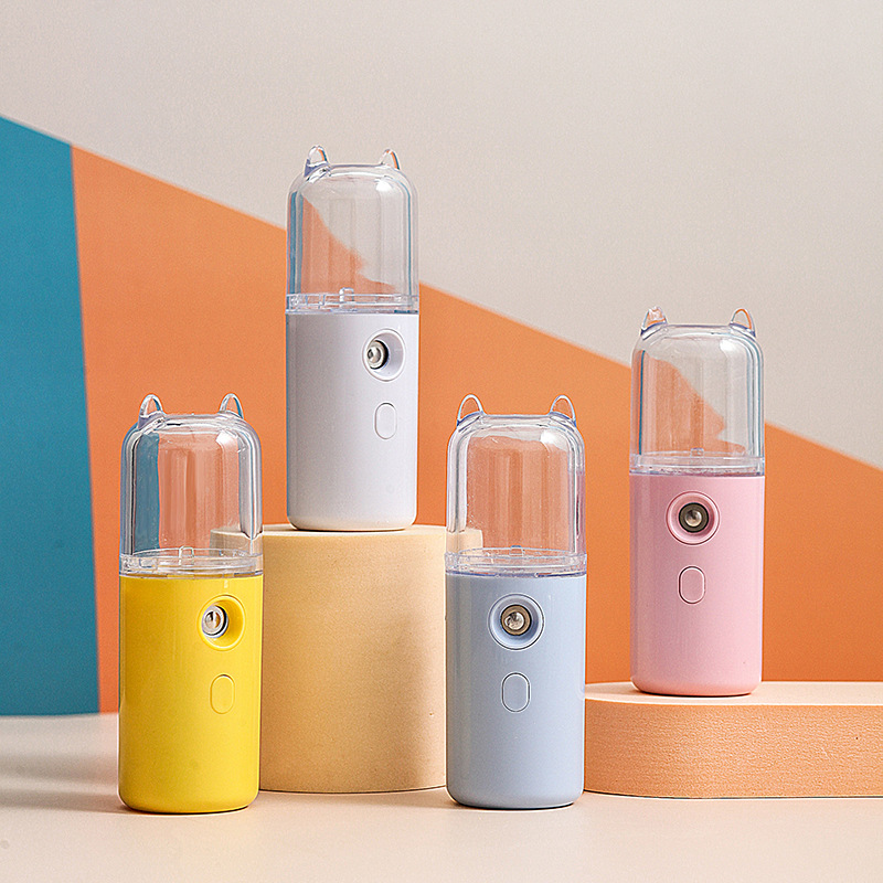 New cartoon cute pet hydrating instrument alcohol disinfectant spray instrument handheld usb charging mini humidifier manufacturers
