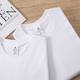 Tiktok live broadcast 230g Xinjiang cotton short-sleeved T-shirt round neck white base shirt blank shirt men and women fashion brand t