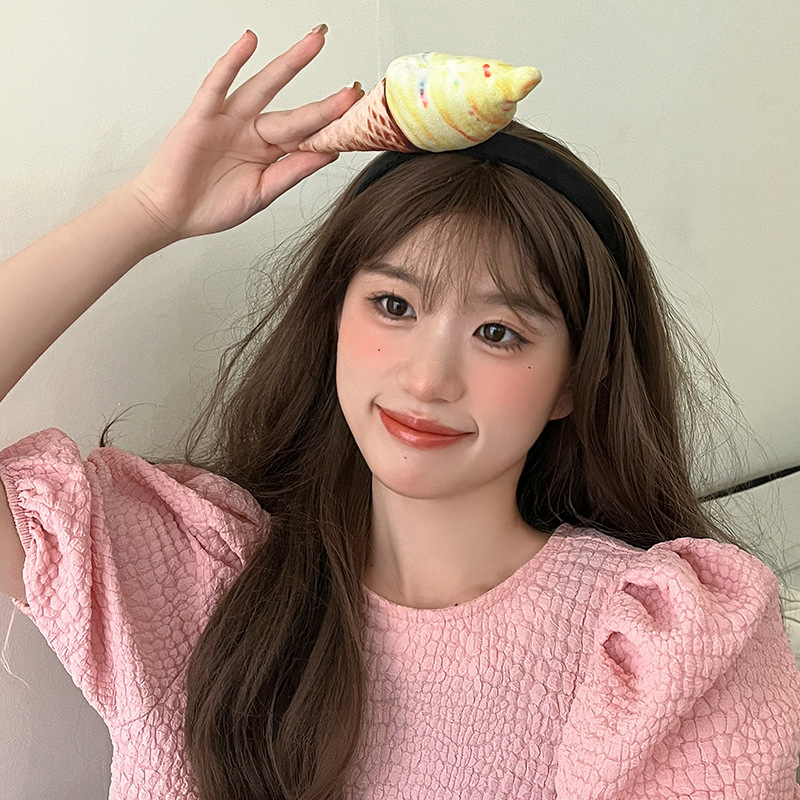 インスタイルクリエイティブ楽しい野菜食品ヘアバンド女性のジョケスターキャベツトウモロコシ洗顔ヘッドバンドファッションアクセサリー|undefined