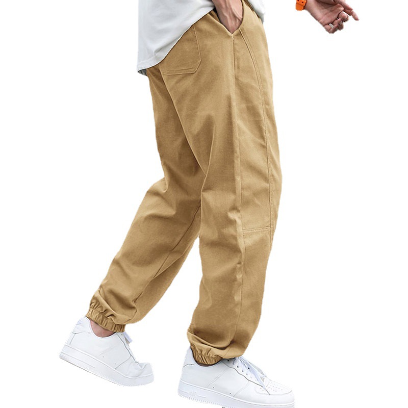 Four seasons men's casual pants trendy elastic pants fashion toe pants foreign trade casual sports work pants men