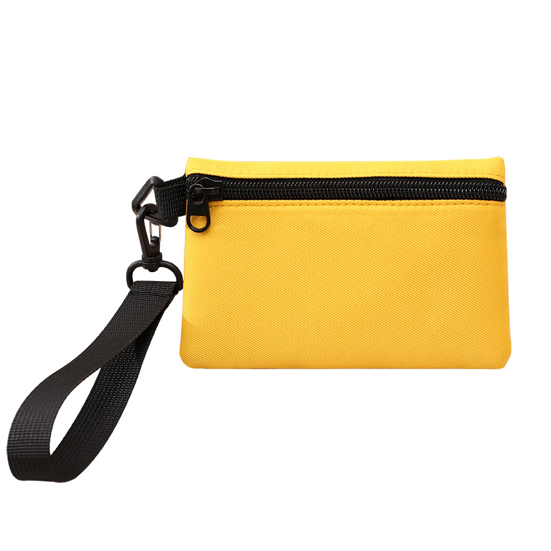 [in stock wholesale] factory direct 2024 Korean fabric solid color wrist coin purse key bag cash bag