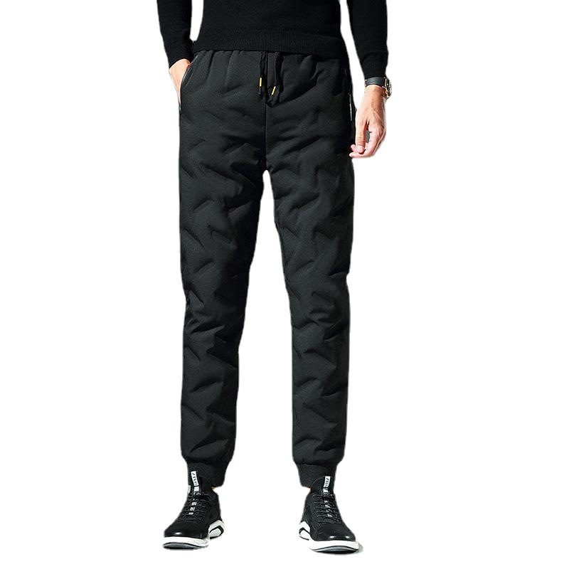 Down Pants Men's Winter Foreign Trade Cold-resistant Warm Leisure Sports Pants Thickened Nose White Duck Down Men's Down Pants