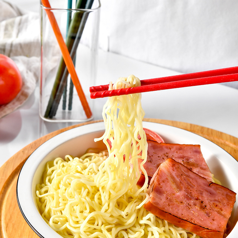 Food grade silicone chopsticks 24cm household chopsticks high temperature resistant non-slip steel core Chinese family chopsticks wholesale