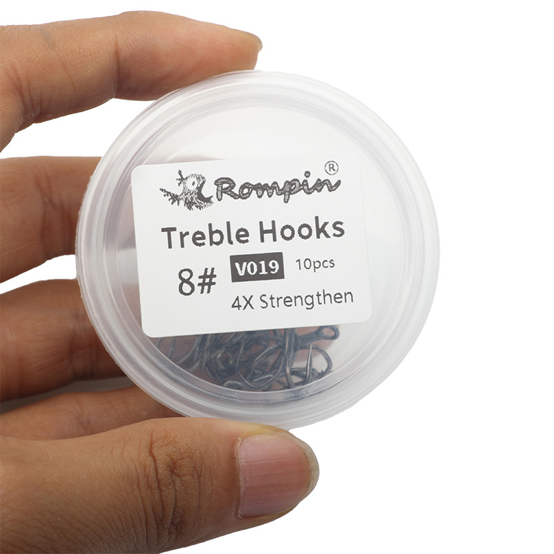 V019 Luya Three Hooks Barbaric Strengthening Flat 2-14 Anchor Fish Three Anchor Hooks 3 Claw Luya Sequin Hooks