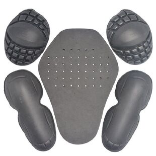 Motorcycle Riding Equipment Built-in Protector EVA Hot Pressed Shoulder Pad Elbow Pad Back Pad Five-piece Set