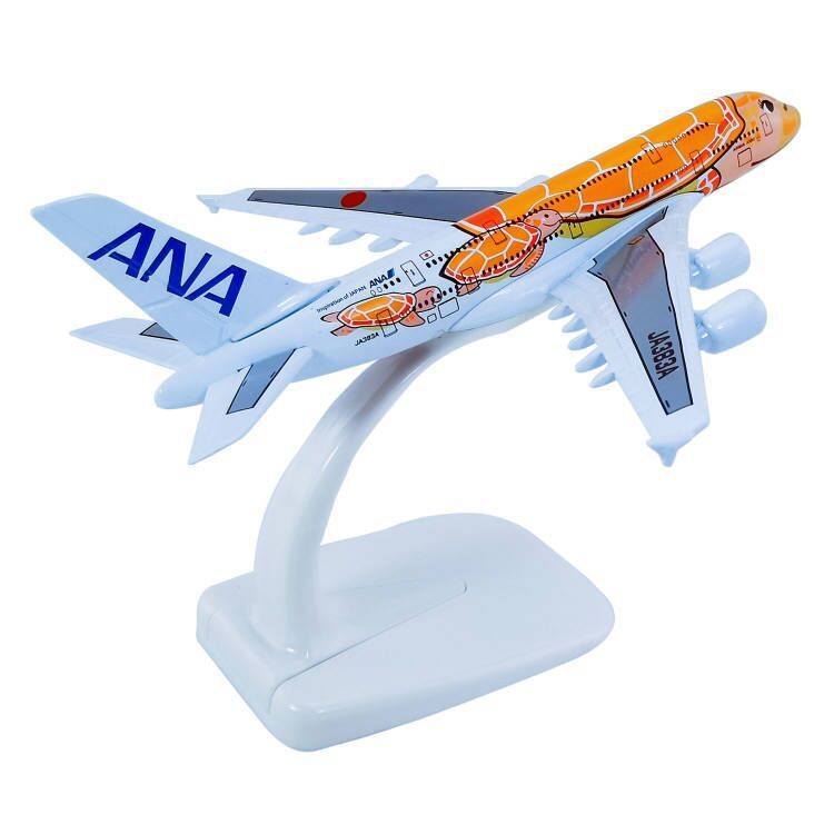 1:500中実合金14cm飛行機モデルa 380 ANAオレンジウミガメKaLa彩色飛型航空モデル|undefined
