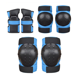 Factory wholesale knee pads suit adult children riding skateboard knee pads elbow six-piece roller skating protectors in stock