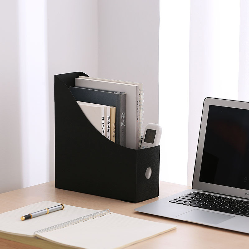 Desktop File Rack Office Supplies Simple Foldable Organize Book File File Data Classification Storage Box