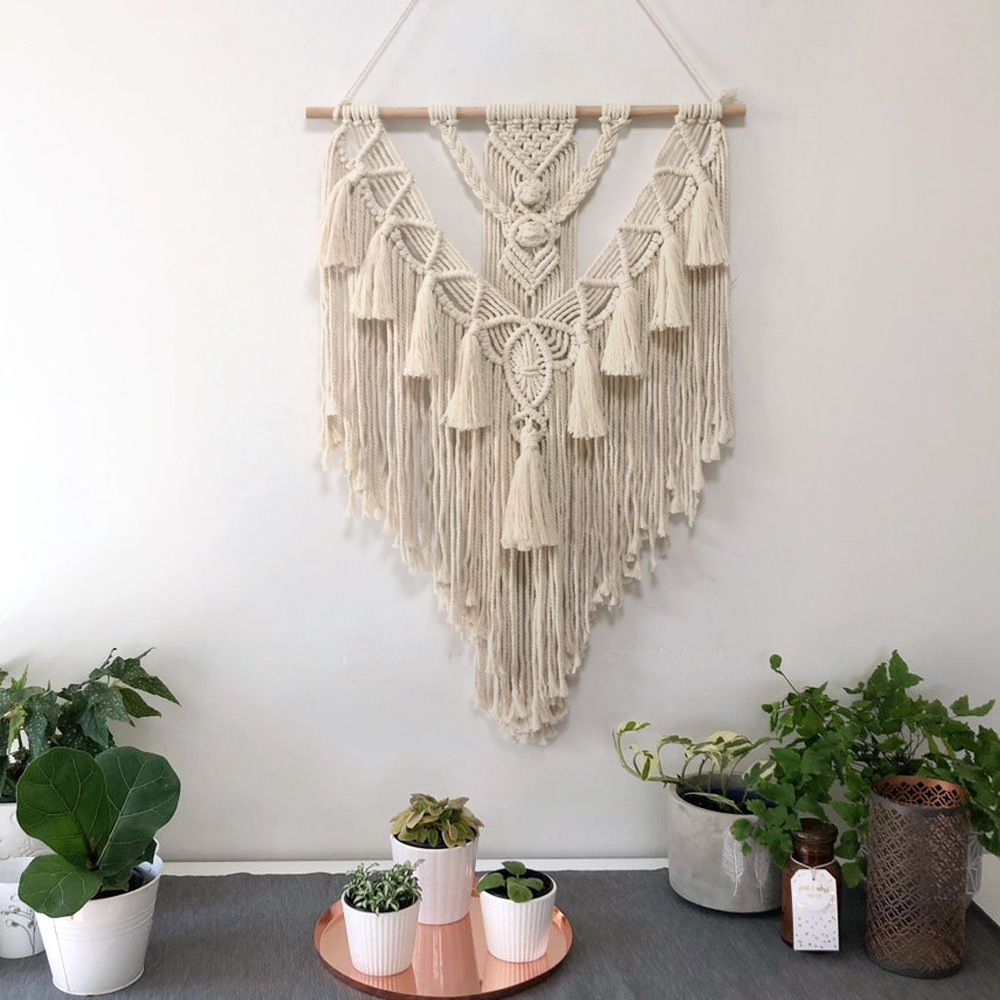 New bohemian style hand-woven tapestry tassel wall decoration B & B decoration