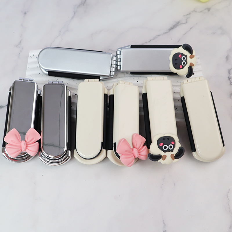 Folding Comb Portable Air Cushion Comb Portable Comb Two-in-One Bag Small Comb Air Bag Comb Mini Folding Mirror Comb